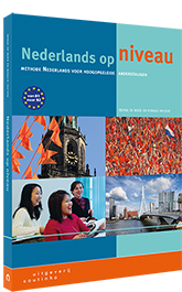 Nederlands op niveau is een totaalmethode Nederlands voor hoogopgeleide anderstaligen. Van niveau B1 naar niveau B2. 