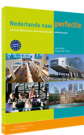 Nederlands naar perfectie is een NT2-methode voor hoogopgeleide anderstaligen. Van niveau B2 naar C1. 